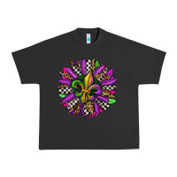 Pigment Black mardi gras sunflower Urban Heavy Tee - OliviaCreatesArt