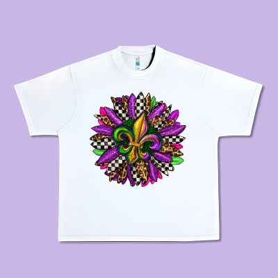Mardi Gras Sunflower Urban Heavy Tee Designed By Oliviacreatesart