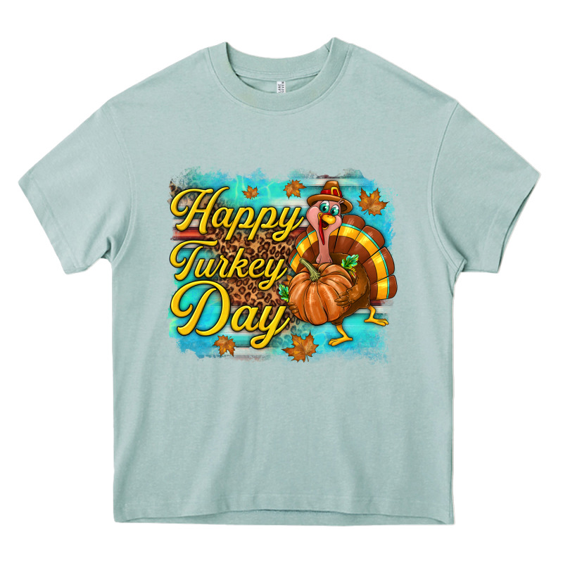 Happy Turkey Day Heavy Core Tee by texasbilliewilder | Teevron