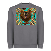 Storm bear native american  tumbler Heavyweight Sweatshirt - BarkalooDesign