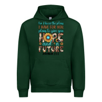 Forest Green for i know the plans i have for you plans to give you hope and a futur Urban Hoodie - JahusDesignShop