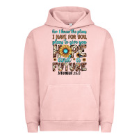 Pigment Salmon for i know the plans i have for you plans to give you hope and a futur Urban Hoodie - JahusDesignShop