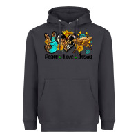 Smoke peace love jesus Heavyweight Hoodie - AdoDesignShop