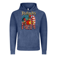 Vintage Denim Firefighter mom Vintage Hoodie - FaDigitalArtStudio