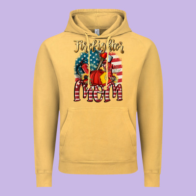 Firefighter Mom Vintage Hoodie Designed By Fadigitalartstudio