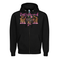 Black dachshund mom Zipper Hoodie - BarkalooDesign