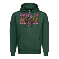 Sports Green dachshund mom Zipper Hoodie - BarkalooDesign