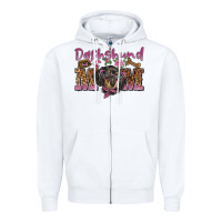 White dachshund mom Zipper Hoodie - BarkalooDesign