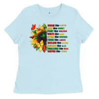 Baby Blue dream like martin juneteenth Ladies Tee - CowGirlArtShop