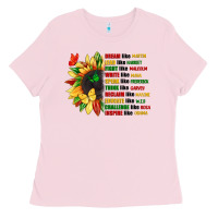 Bubblegum Pink dream like martin juneteenth Ladies Tee - CowGirlArtShop