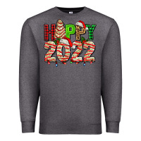 Charcoal Heather happy 2022 with christmas tree cake Premium Sweatshirt - AdoDesignShop