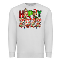 Dove Grey happy 2022 with christmas tree cake Premium Sweatshirt - AdoDesignShop