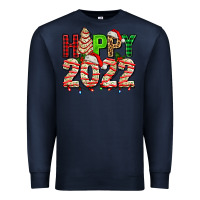 Navy happy 2022 with christmas tree cake Premium Sweatshirt - AdoDesignShop