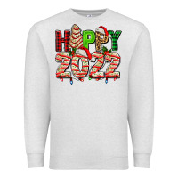 Oatmeal Heather happy 2022 with christmas tree cake Premium Sweatshirt - AdoDesignShop