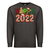 Smoke happy 2022 with christmas tree cake Premium Sweatshirt - AdoDesignShop