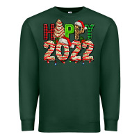 Sports Green happy 2022 with christmas tree cake Premium Sweatshirt - AdoDesignShop