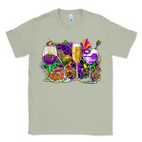 Matcha mardi gras wine glasses cowgirl Classic Tee - CowGirlArtShop