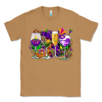 Toasted Coconut mardi gras wine glasses cowgirl Classic Tee - CowGirlArtShop