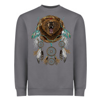 Storm bear  native dreamcatcher Heavyweight Sweatshirt - BarkalooDesign