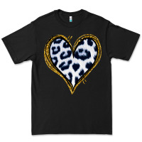 Black Dalmatians Heart Gold Glitter Premium Tee - Jasminsmagicworld
