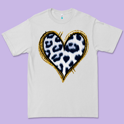 Dalmatians Heart Gold Glitter Premium Tee Designed By Jasminsmagicworld