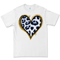 White Dalmatians Heart Gold Glitter Premium Tee - Jasminsmagicworld