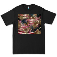 Black American flag leopard pinktumbler Premium Tee - HowdyJamesFarm
