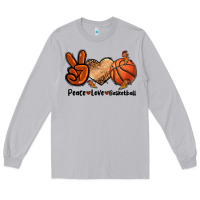 Moon Dust Peace Love Basketball Long Sleeve Tee - FaDigitalArtStudio