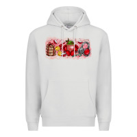 Dove Grey Merry Christmas Premium Hoodie - CowhideDigitalArt