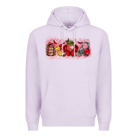 Lilac Merry Christmas Premium Hoodie - CowhideDigitalArt
