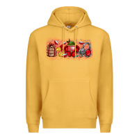 Mustard Merry Christmas Premium Hoodie - CowhideDigitalArt