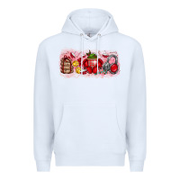 White Merry Christmas Premium Hoodie - CowhideDigitalArt