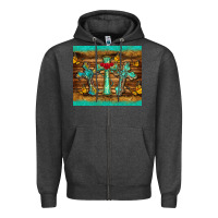 Charcoal Heather crosses tumbler Zipper Hoodie - BarkalooDesign