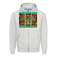 Dove Grey crosses tumbler Zipper Hoodie - BarkalooDesign