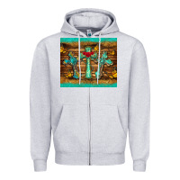 Heather Grey crosses tumbler Zipper Hoodie - BarkalooDesign