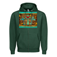 Sports Green crosses tumbler Zipper Hoodie - BarkalooDesign