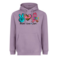 Lavender peace love  cure Heavyweight Hoodie - AdoDesignShop