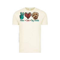 Vintage Arctic Peace Love Toy Poodle Vintage Tee - Jasminsmagicworld