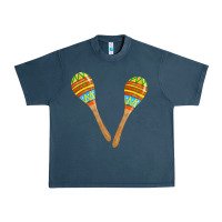 Midnight Navy maracas fa element Urban Heavy Tee - FaDigitalArtStudio