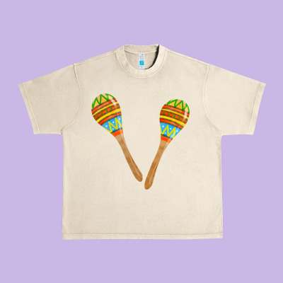 Maracas Fa Element Urban Heavy Tee Designed By Fadigitalartstudio