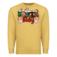 Antique Gold santa baby with santa and christmas tree cake Premium Sweatshirt - AdoDesignShop