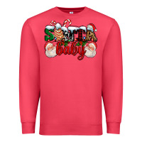 Cardinal santa baby with santa and christmas tree cake Premium Sweatshirt - AdoDesignShop