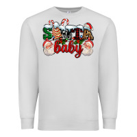Dove Grey santa baby with santa and christmas tree cake Premium Sweatshirt - AdoDesignShop