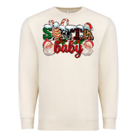 Sandshell santa baby with santa and christmas tree cake Premium Sweatshirt - AdoDesignShop