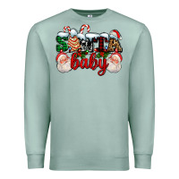 Seafoam santa baby with santa and christmas tree cake Premium Sweatshirt - AdoDesignShop
