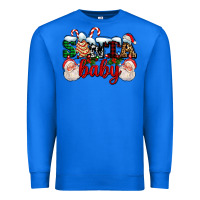 True Royal santa baby with santa and christmas tree cake Premium Sweatshirt - AdoDesignShop