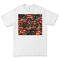 White American flag leopard tumbler Premium Tee - HowdyJamesFarm