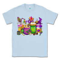 Dusty Blue mardi gras coffee cups cowgirl Classic Tee - CowGirlArtShop
