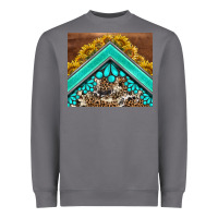 Western  Sunflower Turquise Gemstone  Tumbler Heavyweight Sweatshirt | Teevron