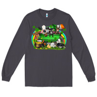 Smoke St. Patrick's Day farm animal truck Long Sleeve Tee - FaDigitalArtStudio